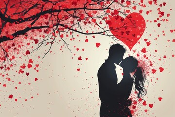 Embrace Love and Artistry with Magic Love Themes and Vector Illustrations, Ideal for Couples Celebrating Emotional Connections in Stylish Downtime Scenarios