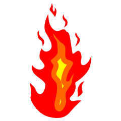 Fire flame vector icon