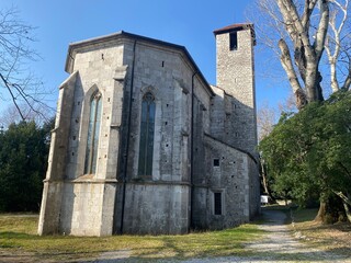 Fototapeta na wymiar Duino Aurisina (Trieste) - Chiesa di San Giovanni in Tuba