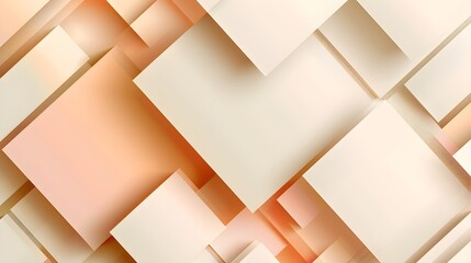 Square shapes composition geometric abstract background. 3D shadow effects and fluid gradients. Modern overlapping forms - obrazy, fototapety, plakaty