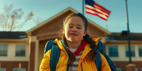 Community Leadership: Girl with Down Syndrome Elected President of Student Council. Learning Disability.