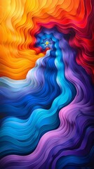 Obraz premium Explore different line patterns to evoke a sense of movement and energy, abstract , background