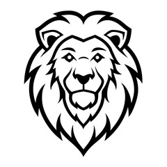 lion head mascot vector illustration