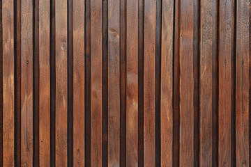 Brown Wood Slats with Varied Heights
