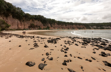 Falésias da praia de Pipa, Rio grande do Norte, nordeste do Brasil