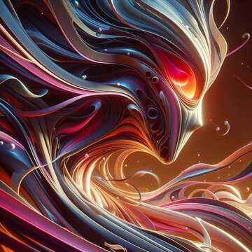 Futuristic Armored Alien: A Radiant Sci-Fi Depiction of Mysterious Intensity and Thoughtful Contemplation
