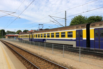 Obraz premium A new railway is being built.