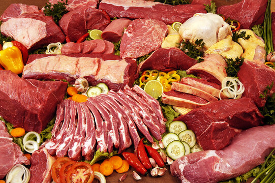 Carnes in natura - variadas em a&ccedil;ougue