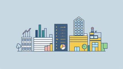 Obraz premium a business and finance 