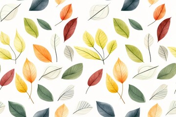 Colorful Autumn Leaves Pattern
