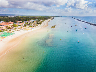 Aerial view of Praia do Francês, Alagoas