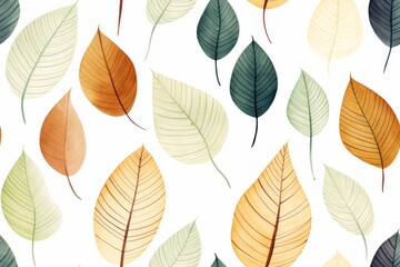 Fototapeta premium Autumn Leaves Pattern