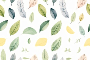Colorful Leaf Pattern Background