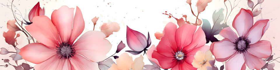 watercolor tropical monstera leaves set hand drawn illustration