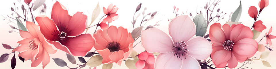 watercolor tropical monstera leaves set hand drawn illustration