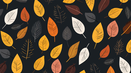 Leaves vector illustration pattern. Pattern leaf le - obrazy, fototapety, plakaty