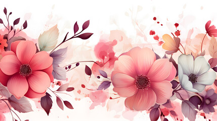 watercolor tropical monstera leaves set hand drawn illustration