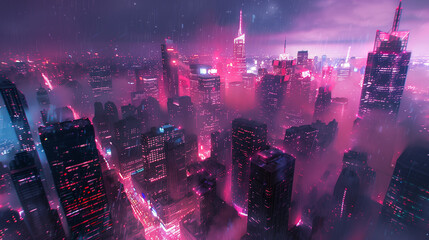 Night City lights