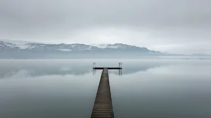 Zelfklevend Fotobehang morning on the lake © Lemar