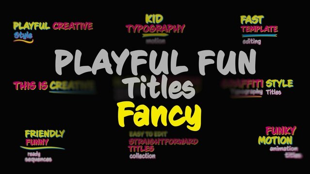 Fancy Playful Fun Elastic Titles Animation 