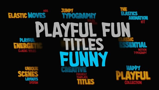 Funny Playful Fun Elastic Titles Animation