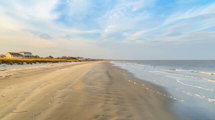 beach in the morning