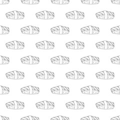 Seamless pattern with sushi for decorative print, wrapping paper, menu, wallpaper and fabric