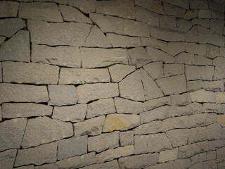 石垣。石積み壁。