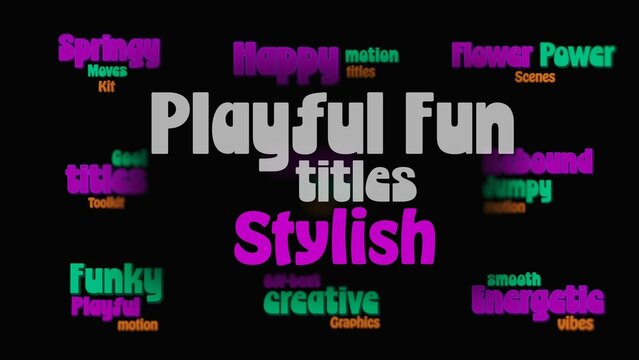 Stylish Playful Fun Organic Titles Animation 