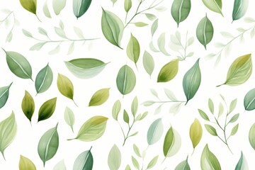 Seamless Leaf Pattern Background