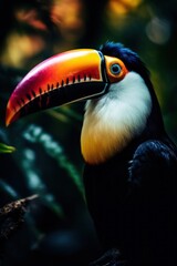 Fototapeta premium a bird with a large beak