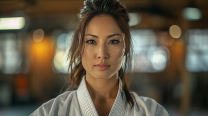 Fototapeta premium Martial Arts Instructor dressed in martial arts uniform