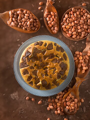 Homemade banana cake with chocolate chips