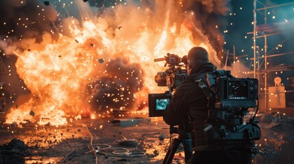 Hollywood Stunt Double - Dressed in action-packed stunt attire