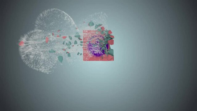 3d snowflakes logo animation. logo intro for your branding presentation. drop your tagline anywhere you want