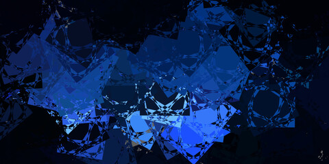 Dark Purple vector texture with random triangles.