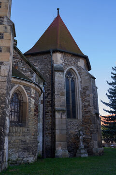 Caslav, Czech Republic - February 24, 2024 - the Church of St. Peter and Paul on a sunny winter morning