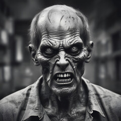 portrait of a zombie