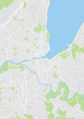 City map Geneva, color detailed plan, vector illustration - 781547720