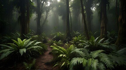 Vegetation Amazonas Regenwald Brasilien .Generative AI