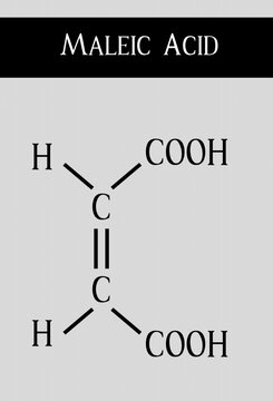 Chemical structure of Maleic Acid