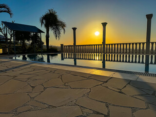 sunset on the beach