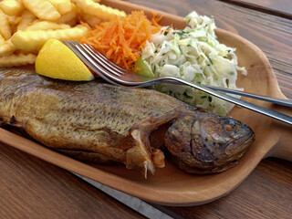 Fried trout