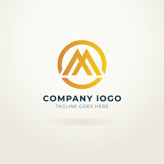 M logo design 