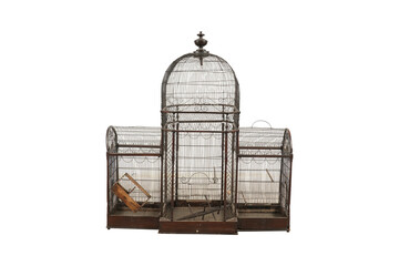 birdcage isolated  on white background