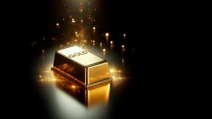 A gleaming and beautiful gold bar