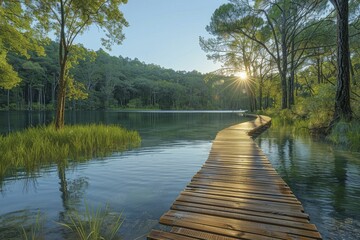 AI guided personal development retreats in secluded nature reserves, blending technology with wilderness.