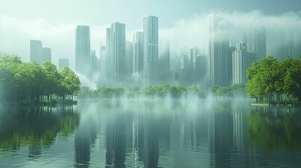 Urban planning models using AI optimize city layouts for green spaces and airflow, fostering sustainable environments.