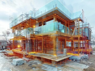 Augmented reality construction overlays, aiding builders with real-time structural visualizations.
