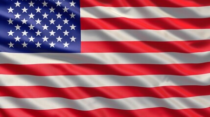 Fototapeta premium Waving flag of the United States of America